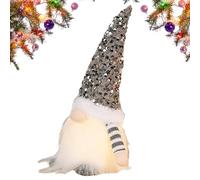 Generisch Decoraciones de duendes navideños | Figura de peluche alimentada por pilas de 30 cm, funciona con pilas, para Acción de Gracias, vacaciones, invierno, festivo, hogar, librería, cocina