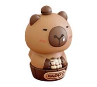 Generisch Decoraciones para tablero de instrumentos - Capybara Solar Auto Dashboard Juguetes, accesorios interiores para camping, viajes diarios, camión, consola de viaje por carretera