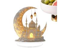 Generisch Decorations - Celebration Table Centerpiece, 2D Acrylic Crescent Castle Desk Decor, Holiday Sign Centerpiece | for Home Party Desk Bookshelf Mantel TV Cabinet Entryway Dining Living Rooms