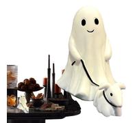 Generisch Decorazione Cane Fantasma in Resina | Scultura Ghost Walking Dog per Casa e Ufficio | Ornamento Decorativo per Halloween o Arredamento Moderno