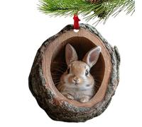 Generisch Decorazioni Per Albero Di Natale - Ornamento Natalizio Con Animali | Animaletti Appendibili Decorazioni Per Albero | Pendenti Figurine Acriliche 2D Per Stagione Campagna Appassionati