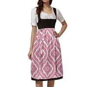 Generisch Delantal alemán con cordones para mujer, vestido tradicional de cosplay, elegante, traje histórico para fiestas, uso diario (S)
