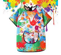 Generisch Delantal de pintura para niños, bata de pintor para niños, delantal para manualidades para exteriores, cocina, jardín, escuela, escuela, guardería, preescolar, hogar y niñas de 3 a 12 años