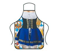 Generisch Delantal divertido para Oktoberfest, para mujer, 1-2 piezas, delantal de cocina creativo, delantal de cocina divertido, delantal para barbacoa, delantal sexy, delantal para novio, fiesta de