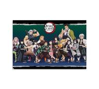 Generisch Demon Poster Slayer Classic Anime Movie Cover Vintage Para Habitaciones, Lienzo Estético Arte de Pared Arte de Pared Dormitorio Póster 30 x 45 cm (30 x 45 cm)
