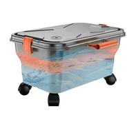 Generisch Depósito de agua para limpiadores de alta presión | 22 L de almacenamiento de agua portátil - contenedor organizador plegable con ruedas giratorias de 360° para jardín, hogar, exterior y