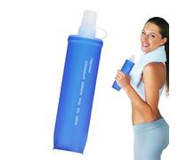 Generisch Depósito de transporte para camping, botella de agua de mochila, de agua reutilizable, de agua plegable segura | Ahorra espacio y excursiones de senderismo para correr al correr