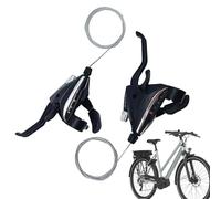 Generisch Desviador de engranaje de : 3 x 9 velocidades con cable, 1 par de palancas de bicicleta para carretera, plegable, trail riding, fitness, entrenamiento, turismo, commuting urbano