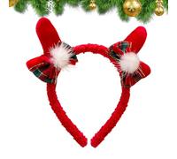 Generisch Diadema con orejas de - Lindo disfraz realista | Decoración de orejas de rojas para mujer - Para fiestas de invierno, fiesta de fiesta de sesión de fotos cotidiana, niños y