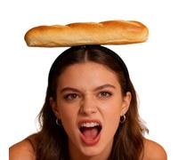 Generisch Diadema de pan, bonita simulación de un sándwiches de pan como diadema cómoda, accesorio para el pelo para cosplay y maquillaje, para fiestas temáticas, actuaciones en escenarios, fiestas de