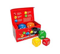 Generisch Diálogo para el aprendizaje social y emocional, juego de dados familiar, terapia de voz, asesor escolar, educador infantil, familia, aula, coche, divertido, (rojo, 35 x 20 cm)