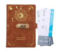 Generisch Diario con candado - Cuaderno A5 de 21 cm | Cuaderno de privacidad con cerradura - para niños, adultos, adolescentes, estudiantes, autónomos, viajes, cumpleaños, casa de vacaciones