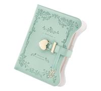 Generisch Diario con cerradura, cuaderno con cerradura, diario de piel sintética B6 con llave, 360 páginas, cuaderno recargable, diario secreto para mujeres y niñas, organizadores personales