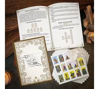 Generisch Diario de tarot - Tapa dura Tarot Tarjetas Diarios para escribir - Diario Vintage para rituales Seguimiento de Energía Práctica Diario Diario Registro de Adivinación Guía de Mujeres