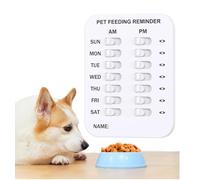 Generisch Did You Feed The Cat Tracker, Did You Feed The Cat Tracker, Three-a-Day Instruction Chart for Feeding Your Pet, with Weekday AM/PM Instructions (dos líneas)