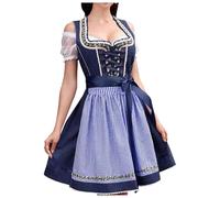 Generisch Dirndl Damen Midi Delantal Trachtkleid Damen in Schwarz KombinationDirndl Damen Midi Delantal Trachtkleid Schwarz Kombination