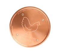 Generisch Disco de limpieza de cobre para baño de pájaros, 3,94 x 3,94 x 0,02 pulgadas, disco de cobre para limpieza de baño de pájaros, limpiador de baño de pájaros para fuentes de césped de jardín