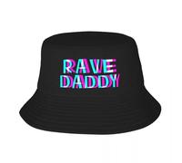 Generisch Diseño Retro, Rave Daddy EDM Festival de música Padre Bucket Hat Hat Man For The Sun Luxury Hat Beach Outing Hombres Mujeres de Lujo