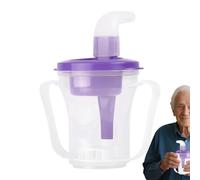 Generisch Disfagia Taza | Botella de agua con control de succión 5 o 10 con protección contra asfixia | Vaso para adultos, para el hogar en caso de trastornos de la deglución y en clínicas