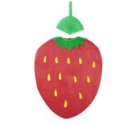 Generisch Disfraces de frutas y verduras, para el día de la infancia, para fiestas de escenario, actuación, fruta, vegetales, carnaval, accesorios escolares (rojo, talla única)