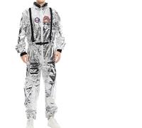Generisch Disfraz de astronauta para hombre, disfraz de astronauta, mono de astronauta, traje espacial, traje para adultos, Halloween, carnaval, cosplay, disfraz con gafas de protección
