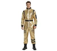 Generisch Disfraz de astronauta para hombre, disfraz de carnaval mono, mono de astronauta, traje espacial, traje de astronauta, traje de hombre espacial, traje para adultos, traje de viajero espacial
