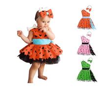 Generisch Disfraz de bruja para niña de Halloween, juego de vestido, sombrero de bruja, varita mágica, bolsa de caramelos y cesta de calabaza, mezcla de algodón suave, cómodo y elegante, disfraz para