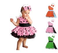 Generisch Disfraz de bruja para niña de Halloween, juego de vestido, sombrero de bruja, varita mágica, bolsa de caramelos y cesta de calabaza, mezcla de algodón suave, cómodo y elegante, disfraz para