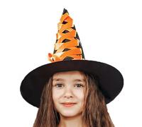 Generisch Disfraz de bruja para niños pequeños, disfraz de bruja de cuento de para niñas, sombrero de bruja para juegos de rol, cosplay, fiesta de disfraces, fiesta temática, desfile