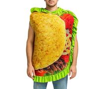 Generisch Disfraz de burrito, disfraz de Halloween Taco Cosplay - Accesorios de fiesta para hombres, mujeres, adolescentes y adultos para disfraz, rendimiento de sesión de fotos, eventos, vacaciones
