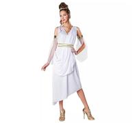Generisch Disfraz de diosa griega para mujer, vestido largo de reina egipcia, vestido blanco medieval, Halloween, carnaval, cosplay, vestido de fiesta, fiesta temática, disfraz de carnaval, Blanco, M