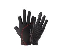 Generisch Disfraz de leopardo con dedos abiertos, pantalla táctil, para senderismo, para exteriores para hombres y mujeres, disfraz de ángel para mujer, corto (negro, A)