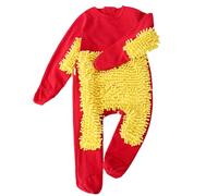 Generisch Disfraz de mopa para bebé de invierno, para gatear, limpieza del suelo, conjunto de rol, color rojo, 6-12 meses