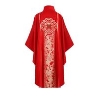 Generisch Disfraz de sacerdote para hombre de clero de medición, iglesia, pastor, vestimenta de celebrantes, túnica para disfraz de sacerdote católico, iglesia, celebrante, padre, justa, vestimenta de