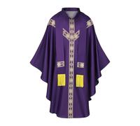 Generisch Disfraz de sacerdote para hombre, traje de sacerdote, vestido de medición de la iglesia, capa de medición del padre para cosplay y disfraces, para oración, hombre, cosplay, boda, carnaval