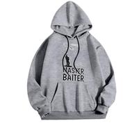 Generisch Disfraz festivo de San Valentín para parejas - el conjunto perfecto de vacaciones para hombre sudadera con capucha de manga larga, gris, XXL