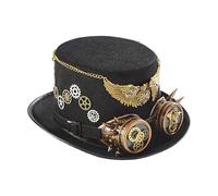 Generisch Disfraz steampunk de Halloween, sombrero steampunk ligero | Correa ajustable disfraz de Halloween disfraz de caballero para Carnivals Cosplay añade un toque clásico a cualquier