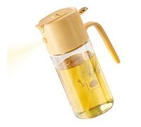Generisch Dispensador de aceite para la cocina, accesorio para botellas de pulverización y vertido, 550 ml, antigoteo, cristal a prueba de fugas, recipiente para salsa, utensilio de cocina
