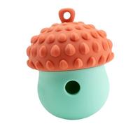 Generisch dispensador de tratamiento para perros, bola de comida para perros con forma de acorn y interactivo para cachorros, boredom buster para perros, entrenamiento, limpieza de
