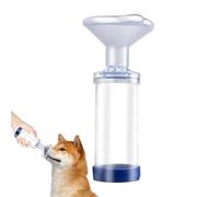 Generisch Dispositivo de inhalación para gatos - Balasto de PVC de 15,5 x 5 cm | Entrenamiento antipánico único | Portátil y ligero Espaciador de inhalación para perros y gatos pequeños