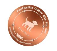 Generisch Disque en Cuivre Pour Bain D'Oiseaux - Disque Naturel Renforcé 10 cm, Accesorio para Bassin Extérieur, Jardin, Parc Et Décoration, Aide À Garder L'EAU Claire