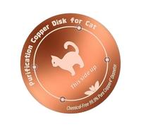 Generisch Disque en Cuivre Pour Bain D'Oiseaux - Disque Naturel Renforcé 10 cm, Accesorio para Bassin Extérieur, Jardin, Parc Et Décoration, Aide À Garder L'EAU Claire