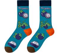 Generisch Divertidas medias unisex hasta la rodilla con estampado de dibujos animados de skate calcetines casuales para mujer y hombre, cómodos, transpirables, para uso diario, calcetines de tenis