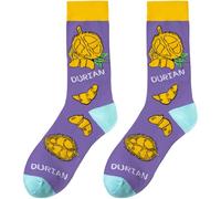 Generisch Divertidas medias unisex hasta la rodilla con estampado de dibujos animados de skate calcetines casuales para mujer y hombre, cómodos, transpirables, para uso diario, calcetines de tenis