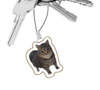 Generisch Divertido colgante para teléfono móvil | Emoticon cordón para teléfono móvil con mosquetón, colgante portátil con emoticono de gato y perro para bolso y mochila decoración, Siehe