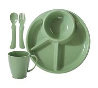 Generisch Divided Plates, Portion Control Dish Set, Microwave and Dishwasher Safe Design, Child-Friendly Dining Bowl, for Kindergarten, Restaurant, Canteen, Apartment, Motor Home Use