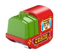 Generisch DIY-Bastelidee 3D-Eisenbahn-Würfelbahn für Kinder Von 4 bis 8 Jahren, Fahrzeug-Spielsets für Kleinkinder Von 3 bis 5 Jahren, Lerncampus mit Zug, Bus und Zug (A, One Size)