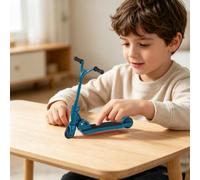 Generisch DIY-Bastelidee Finger-Scooter mit Y-Kopf, Mini-Skateboards, Gleit-Übungen für Kinder und Erwachsene, Ideal für Geburtstage und Feiertage (Blue, 8. 5x8. 5cm)