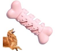Generisch Dog Bone Toy - Juguete interactivo resistente a las mordidas, hueso de molienda de salud, té de goma natural, masticar perros | og Biting B́one for Small Medium Breeds, Teeth Cleaning