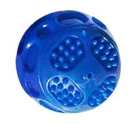 Generisch Dog Chew Ball Toy, Puppy Squeaky Teether Ball, Sturdy Bite-Resistant Design, Interactive Training Tool, Aggressive Chewer Safe, Made of Thermoplastic Rubber Material, 2.36in